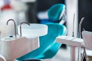 Dentist’s chair in dental office