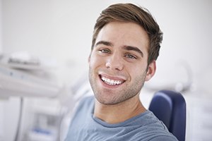 Young man with gorgeous white smile