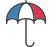 Icon of an umbrella