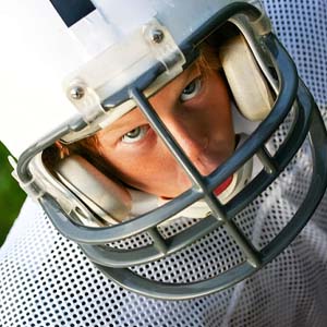 Boy wearing a sportsguard in Lewisville