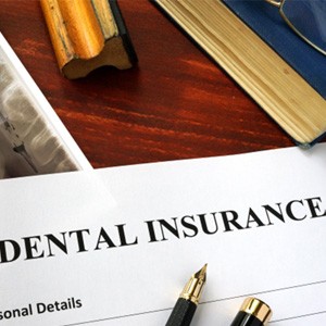 Dental insurance form on desk