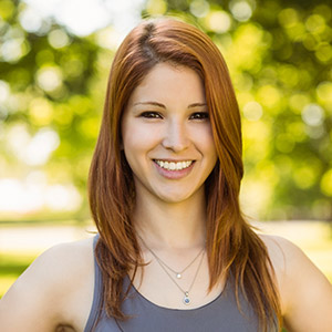 Young woman with beautiful smile